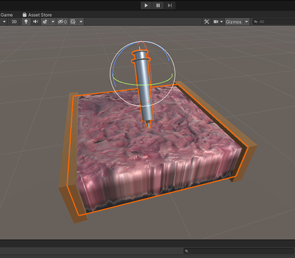 Unity程序中使用iMSTK的截图。